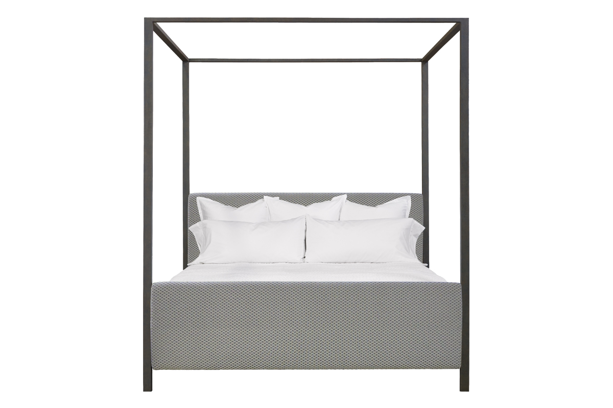 <span id="FinishShown">1079 Ibiza Bed<br />
Upholstered Option<br />
Iron: Espresso</span>